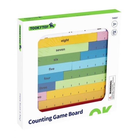 TOOKY TOY Drewniana Tablica Matematyczna Nauka Liczenia Liczydło