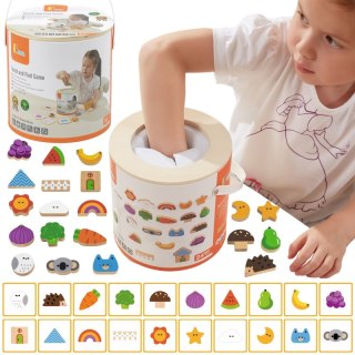 VIGA Drewniana Gra W Ciemno Losowanie Wzorów