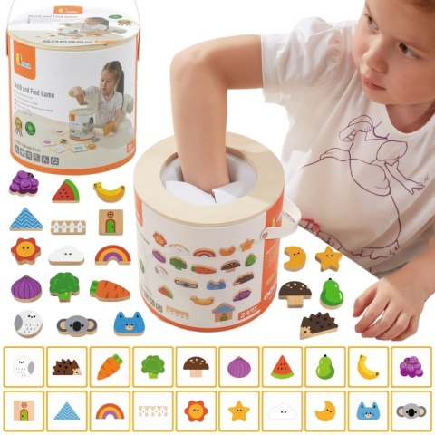 VIGA Drewniana Gra W Ciemno Losowanie Wzorów