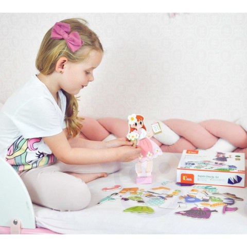 VIGA Drewniana Układanka Magnetyczna Ubieranka Edukacyjna VIGA Drewniana Układanka Magnetyczna Ubieranka Edukacyjna