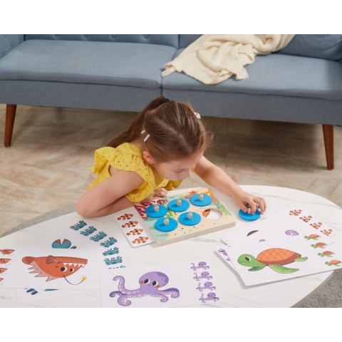 GRA PORÓWNAJ ZNAJDŹ RÓŻNICE ZWIERZĘTA MORSKIE EDUKACYJNE KONCENTRACYJNE DLA