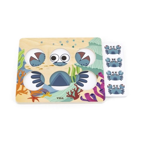 GRA PORÓWNAJ ZNAJDŹ RÓŻNICE ZWIERZĘTA MORSKIE EDUKACYJNE KONCENTRACYJNE DLA