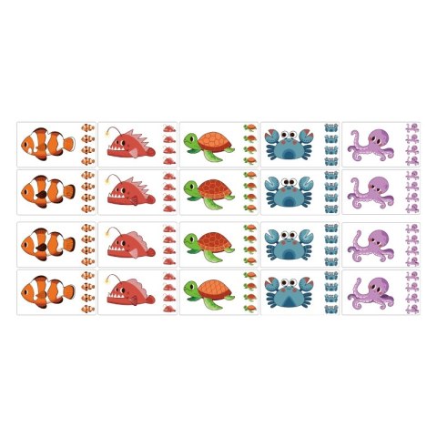 GRA PORÓWNAJ ZNAJDŹ RÓŻNICE ZWIERZĘTA MORSKIE EDUKACYJNE KONCENTRACYJNE DLA