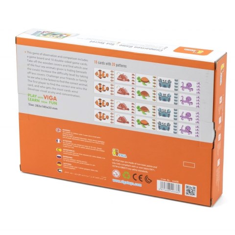 GRA PORÓWNAJ ZNAJDŹ RÓŻNICE ZWIERZĘTA MORSKIE EDUKACYJNE KONCENTRACYJNE DLA