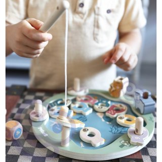 DREWNIANA GRA ZRĘCZNOŚCIOWA ŁOWIENIE RYBEK EDUKACYJNE KREATYWNE KOLOROWE