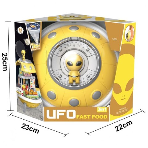 SKLEP FAST FOOD 3W1 PLECAK PROJEKTOR UFO 60 EL ZESTAW DLA DZIECI ZABAWA
