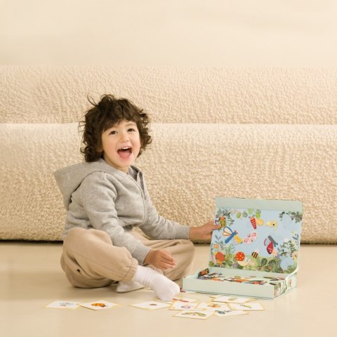 UKŁADANKA MAGNETYCZNA ZWIERZĘTA TABLICA KLOCKI PAMIĘĆ 66 EL EDUKACYJNE