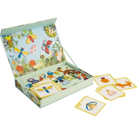 UKŁADANKA MAGNETYCZNA ZWIERZĘTA TABLICA KLOCKI PAMIĘĆ 66 EL EDUKACYJNE