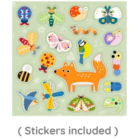 UKŁADANKA MAGNETYCZNA ZWIERZĘTA TABLICA KLOCKI PAMIĘĆ 66 EL EDUKACYJNE