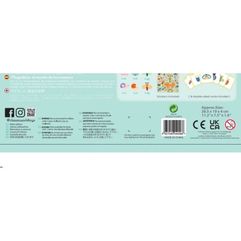 UKŁADANKA MAGNETYCZNA ZWIERZĘTA TABLICA KLOCKI PAMIĘĆ 66 EL EDUKACYJNE