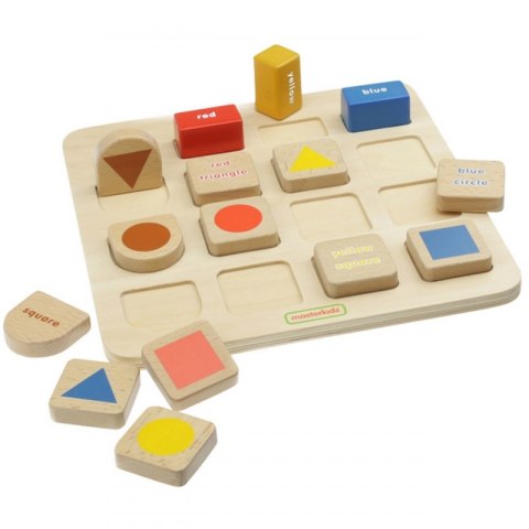 MASTERKIDZ Tablica Edukacyjna Sorter Kształty i Kolory MASTERKIDZ Tablica Edukacyjna Sorter Kształty i Kolory