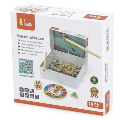 GRA ZESTAW MAGNETYCZNY DO ŁOWIENIA RYBEK EDUKACYJNY UKŁADANKA SZNUROWANKA