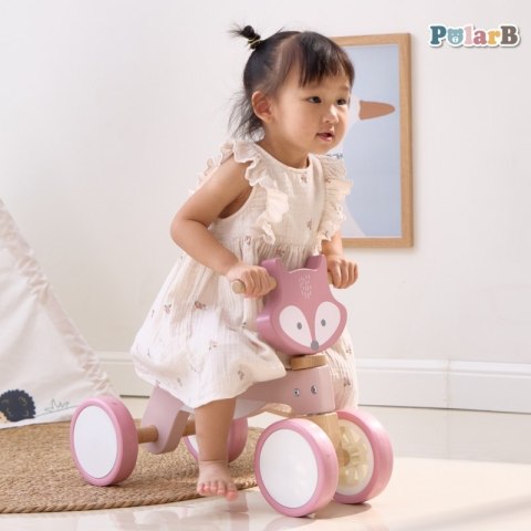 VIGA PolarB Drewniany Jeździk Lisek Miękkie Koła