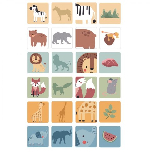 GRA ZRĘCZNOŚCIOWA CHWIEJĄCA WIEŻA DLA DZIECI ZWIERZĘTA 82 EL. FSC EDUKACYJNA