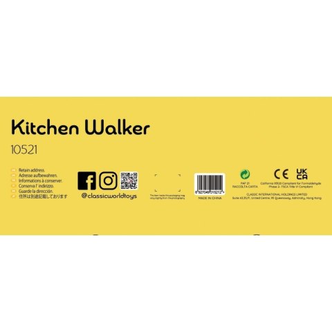 DREWNIANA KUCHNIA PCHACZ DLA DZIECI 2W1 CLASSIC WORLD SORTER AKCESORIA 15EL.