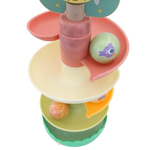 WOOPIE GREEN Drewniany Kulodrom Tor Kulkowy Sensoryczny Edukacyjny 6 el.