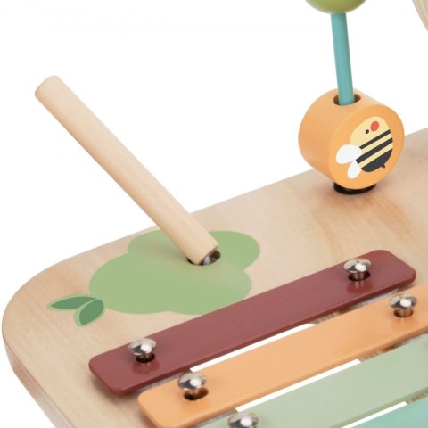 WOOPIE GREEN Drewniany Stolik Edukacyjny Muzyczny Labirynt Sensoryczny 5W1