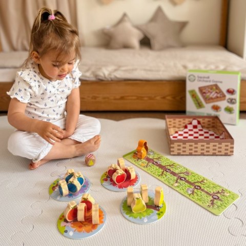 WIEWIÓRKA W SADZIE GRA PLANSZOWA RODZINNA DLA DZIECI FSC EDUKACYJNA