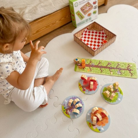 WIEWIÓRKA W SADZIE GRA PLANSZOWA RODZINNA DLA DZIECI FSC EDUKACYJNA