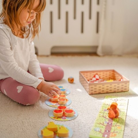 WIEWIÓRKA W SADZIE GRA PLANSZOWA RODZINNA DLA DZIECI FSC EDUKACYJNA