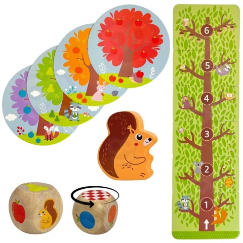 WIEWIÓRKA W SADZIE GRA PLANSZOWA RODZINNA DLA DZIECI FSC EDUKACYJNA