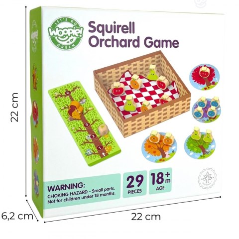 WIEWIÓRKA W SADZIE GRA PLANSZOWA RODZINNA DLA DZIECI FSC EDUKACYJNA