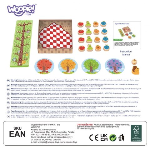 WIEWIÓRKA W SADZIE GRA PLANSZOWA RODZINNA DLA DZIECI FSC EDUKACYJNA