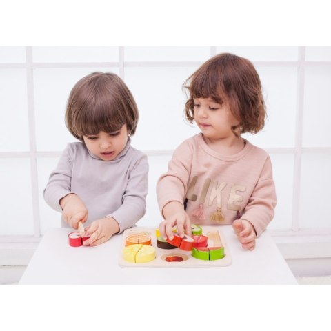 ZESTAW DO KROJENIA OWOCÓW NA RZEPY MONTESSORI 20 EL EDUKACYJNE KREATYWNE