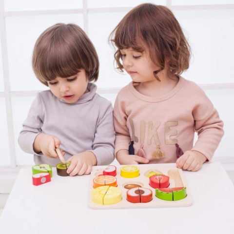 ZESTAW DO KROJENIA OWOCÓW NA RZEPY MONTESSORI 20 EL EDUKACYJNE KREATYWNE