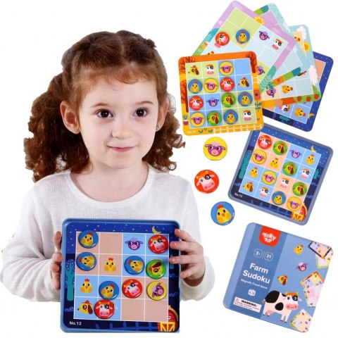 GRA SUDOKU DLA DZIECI WERSJA FARMA EDUKACYJNE KREATYWNE KONCENTRACJA