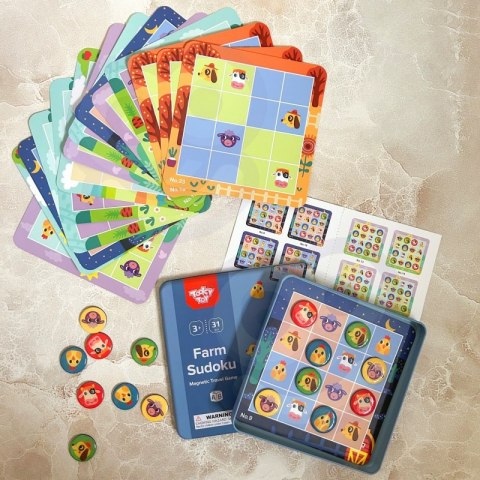 GRA SUDOKU DLA DZIECI WERSJA FARMA EDUKACYJNE KREATYWNE KONCENTRACJA