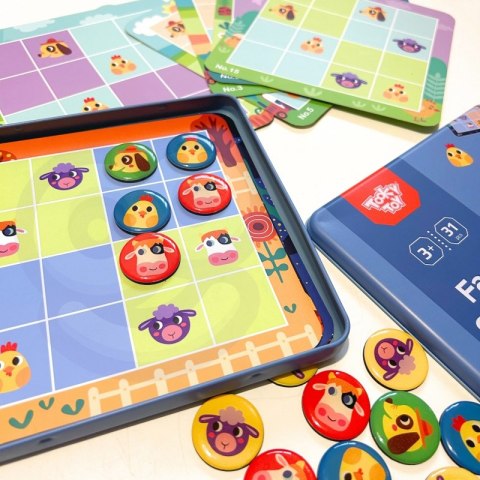 GRA SUDOKU DLA DZIECI WERSJA FARMA EDUKACYJNE KREATYWNE KONCENTRACJA