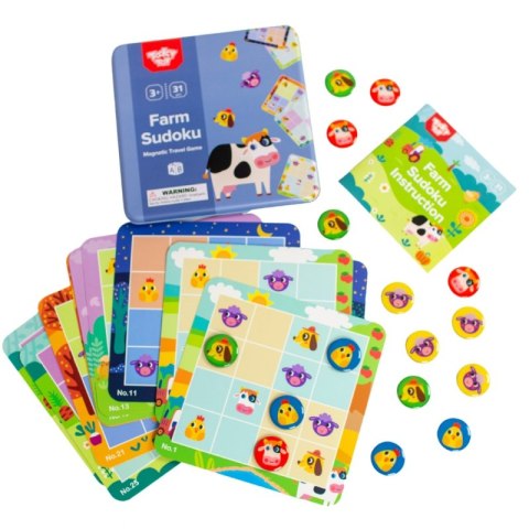 GRA SUDOKU DLA DZIECI WERSJA FARMA EDUKACYJNE KREATYWNE KONCENTRACJA