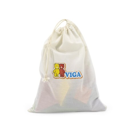 VIGA Tangram Drewniana Gra Logiczna Układanka Certyfikat FSC