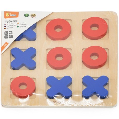 Viga Drewniana Gra Klasyczna Kółko i Krzyżyk