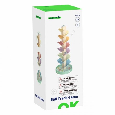 TOOKY TOY Drewniana Kolorowa Wieża Wirująca dla Dzieci