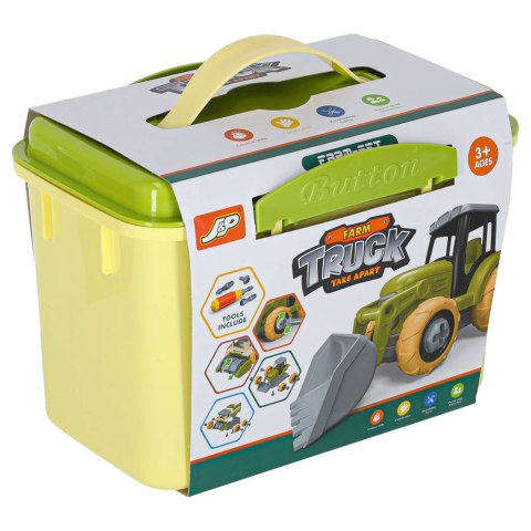 Farma traktor z przyczepą ciągnik do skręcania konie śrubokręt