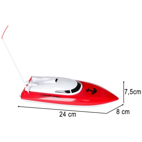 MINI ŁÓDŹ MOTORÓWKA ZDALNIE STEROWANA RC CP802 4CH PILOT AKUMULATOR