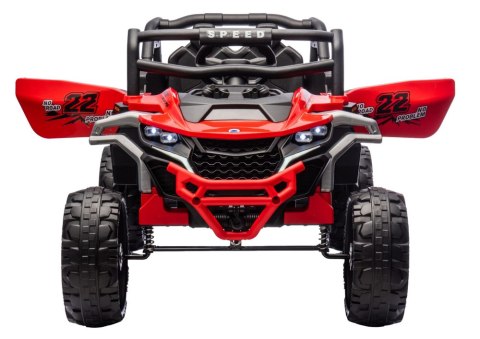 SAMOCHÓD NA AKUMULATOR M1 4X4 ŚWIATŁA LED EVA PILOT SKÓRA MP3 BLUETOOTH