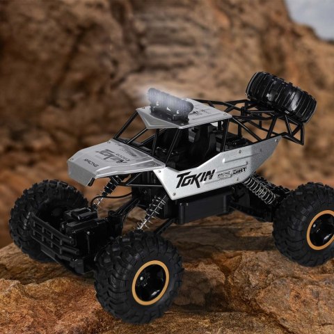 SAMOCHÓD ZDALNIE STEROWANY AUTO RC ROCK CRAWLER 1:12 4X4 METAL PILOT 2.4G AKU