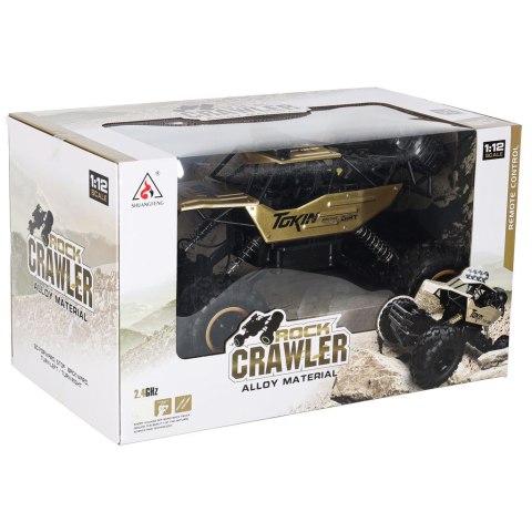 SAMOCHÓD ZDALNIE STEROWANY AUTO RC ROCK CRAWLER 1:12 4X4 METAL PILOT 2.4G AKU