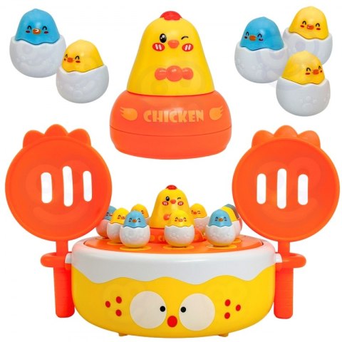 WOOPIE Gra Zręcznościowa Łowienie Kurczaczków 4w1 Katapulta