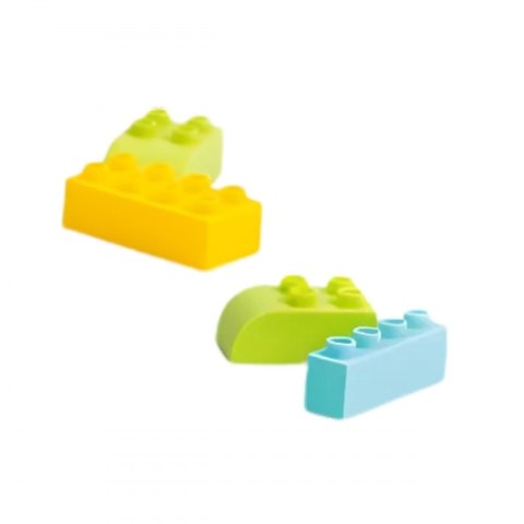 KLOCKI SOFT DLA DZIECI ZESTAW 99 ELEMENTÓW W PUDEŁKU KREATYWNE MOTORYCZNE