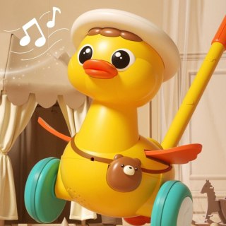 PCHACZ NA KIJKU KACZUSZKA EFEKTY DŹWIĘKOWE ŚWIETLNE MOTORYCZNE DLA DZIECI