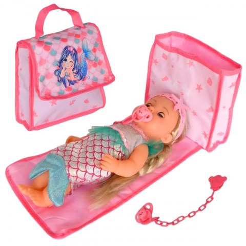 WOOPIE ROYAL Lalka Bobas 36 cm Syrenka Interaktywna Zestaw XXL Opiekunka 18w1