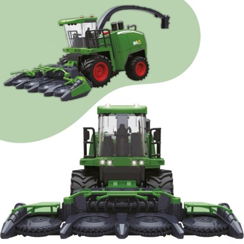 WOOPIE Zdalnie Sterowany Kombajn Rolniczy 1:24 z Efektami Dźwięku, Światła i Dymu