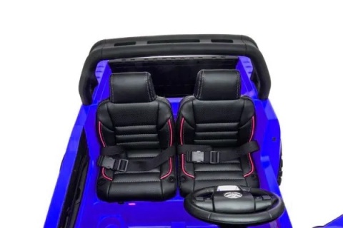 AUTO NA AKUMULATOR DLA 2 DZIECI TOYOTA HILUX 4X4 LAKIER PILOT EVA SKÓRA LED RADIO MP3