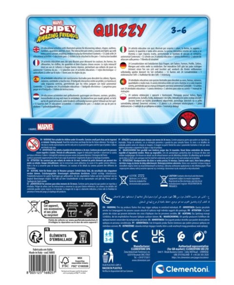 Interaktywny Quiz Marvel Spidey Disney Junior Clementoni 16805