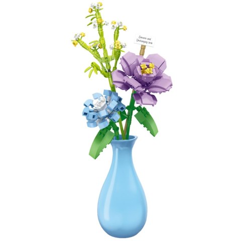 Klocki Konstrukcyjne Kwiaty W Wazonie Bukiet 257 el.