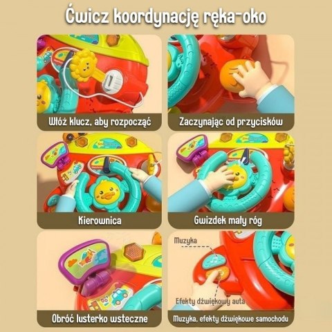 INTERAKTYWNA KIEROWNICA SAMOLOT POJAZD NA ŁÓZECZKO WÓZEK